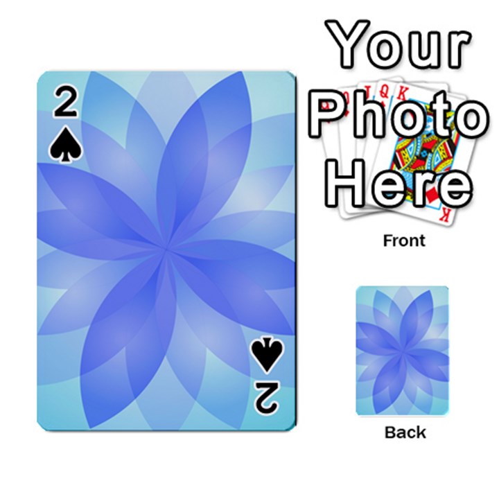 Abstract Lotus Flower 1 Playing Cards 54 Designs 