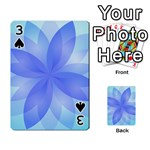 Abstract Lotus Flower 1 Playing Cards 54 Designs  Front - Spade3