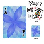 Abstract Lotus Flower 1 Playing Cards 54 Designs  Front - Spade4