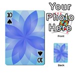 Abstract Lotus Flower 1 Playing Cards 54 Designs  Front - Spade10