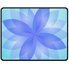 Abstract Lotus Flower 1 Fleece Blanket (medium)  by MedusArt