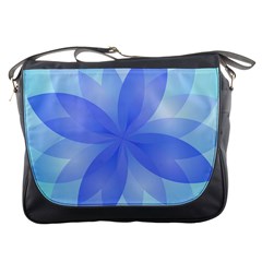 Abstract Lotus Flower 1 Messenger Bags by MedusArt