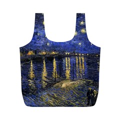 Vincent Van Gogh Starry Night Over The Rhone Full Print Recycle Bags (m)  by MasterpiecesOfArt