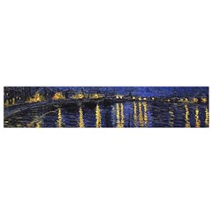 Vincent Van Gogh Starry Night Over The Rhone Flano Scarf (small)  by MasterpiecesOfArt