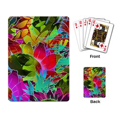 Floral Abstract 1 Playing Card by MedusArt