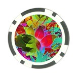 Floral Abstract 1 Poker Chip Card Guards (10 pack)  Front