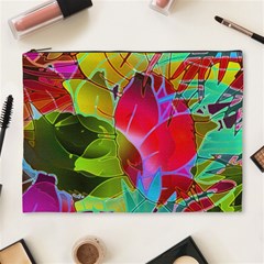 Floral Abstract 1 Cosmetic Bag (xl) by MedusArt