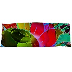 Floral Abstract 1 Body Pillow Cases Dakimakura (two Sides)  by MedusArt