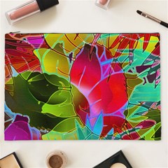 Floral Abstract 1 Cosmetic Bag (xxl)  by MedusArt