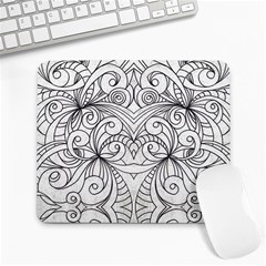 Drawing Floral Doodle 1 Large Mousepads by MedusArt