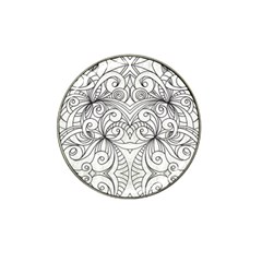 Drawing Floral Doodle 1 Hat Clip Ball Marker (10 Pack) by MedusArt