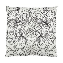 Drawing Floral Doodle 1 Standard Cushion Case (one Side)  by MedusArt