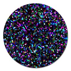 Glitter 1 Magnet 5  (round) by MedusArt