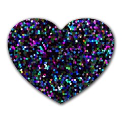 Glitter 1 Heart Mousepads by MedusArt