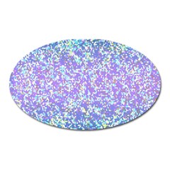 Glitter 2 Oval Magnet