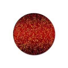 Glitter 3 Rubber Coaster (round)  by MedusArt