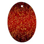 Glitter 3 Oval Ornament (Two Sides) Back