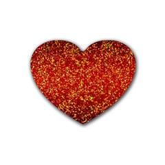 Glitter 3 Rubber Coaster (heart)  by MedusArt