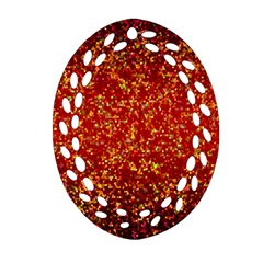 Glitter 3 Oval Filigree Ornament (2-side)  by MedusArt