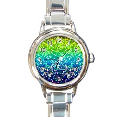 Glitter 4 Round Italian Charm Watches by MedusArt