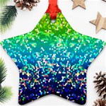 Glitter 4 Star Ornament (Two Sides)  Front