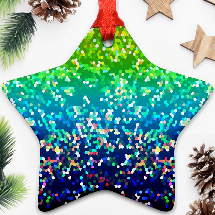 Glitter 4 Star Ornament (Two Sides) 