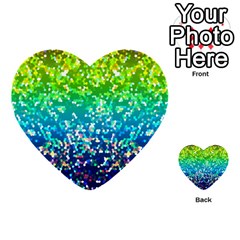 Glitter 4 Multi-purpose Cards (heart)  by MedusArt