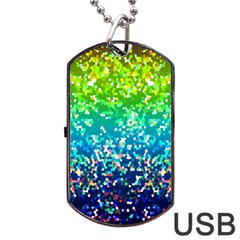 Glitter 4 Dog Tag Usb Flash (two Sides)  by MedusArt