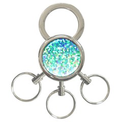 Mosaic Sparkley 1 3-ring Key Chains by MedusArt