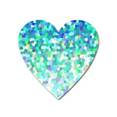 Mosaic Sparkley 1 Heart Magnet