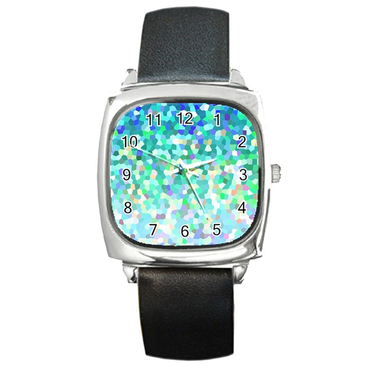 Mosaic Sparkley 1 Square Metal Watches