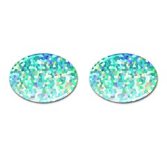 Mosaic Sparkley 1 Cufflinks (oval) by MedusArt