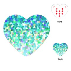 Mosaic Sparkley 1 Playing Cards (heart) 