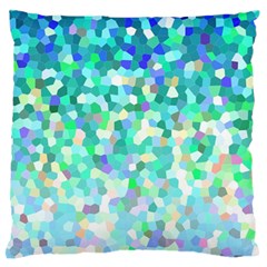 Mosaic Sparkley 1 Large Flano Cushion Cases (two Sides)  by MedusArt