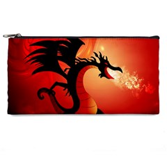 Funny, Cute Dragon With Fire Pencil Cases by FantasyWorld7