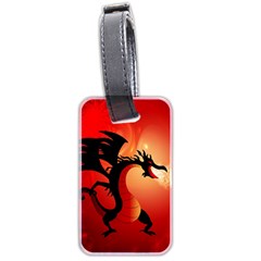 Funny, Cute Dragon With Fire Luggage Tags (two Sides) by FantasyWorld7