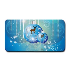 Wonderful Christmas Ball With Reindeer And Snowflakes Medium Bar Mats by FantasyWorld7