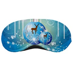 Wonderful Christmas Ball With Reindeer And Snowflakes Sleeping Masks by FantasyWorld7