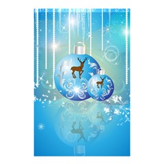 Wonderful Christmas Ball With Reindeer And Snowflakes Shower Curtain 48  X 72  (small)  by FantasyWorld7