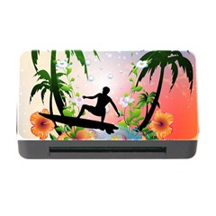 Tropical Design With Surfboarder Memory Card Reader With Cf by FantasyWorld7