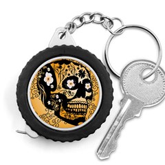 Sugar Skull In Black And Yellow Measuring Tapes by FantasyWorld7