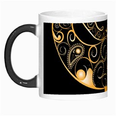 Beautiful Elephant Made Of Golden Floral Elements Morph Mugs by FantasyWorld7