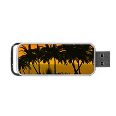 Sunset Over The Beach Portable Usb Flash (one Side) by FantasyWorld7