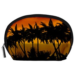 Sunset Over The Beach Accessory Pouches (large)  by FantasyWorld7