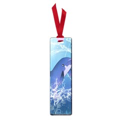 Cute Dolphin Jumping By A Circle Amde Of Water Small Book Marks by FantasyWorld7