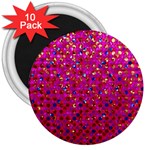 Polka Dot Sparkley Jewels 1 3  Magnets (10 pack)  Front