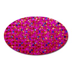 Polka Dot Sparkley Jewels 1 Oval Magnet by MedusArt