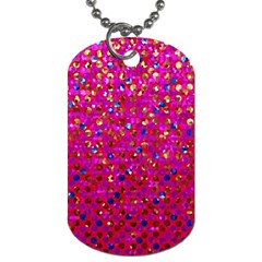 Polka Dot Sparkley Jewels 1 Dog Tag (one Side)