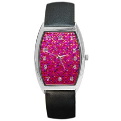 Polka Dot Sparkley Jewels 1 Barrel Metal Watches by MedusArt