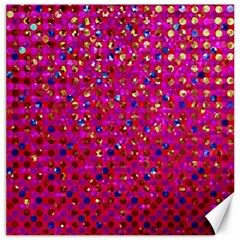 Polka Dot Sparkley Jewels 1 Canvas 16  X 16   by MedusArt